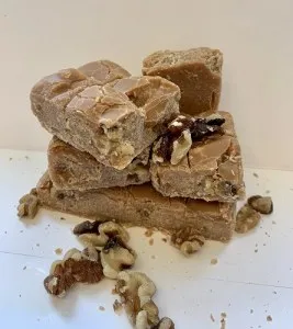 Coffee and walnut stack